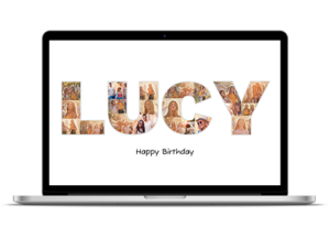 21st birthday name collage mac