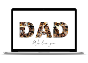 birthday gift dad letter collage mac