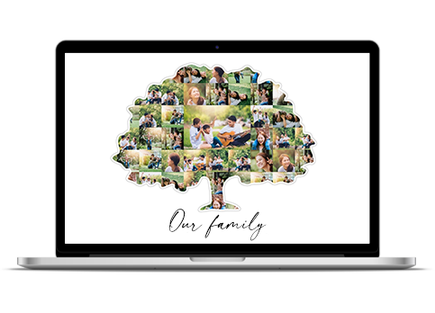 birthday gift mom family tree collage 1