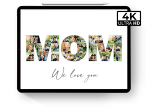 birthday gift mom letter collage ipad