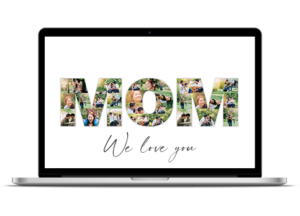 birthday gift mom letter collage mac