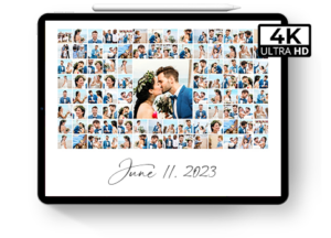 digital wedding collage