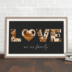 family love collage heart