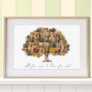 family tree collage frame