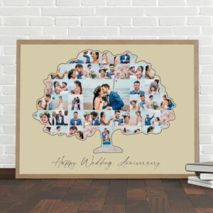 family tree wedding anniversary collage