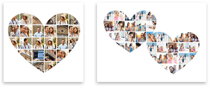 Heart Photo Collage Templates