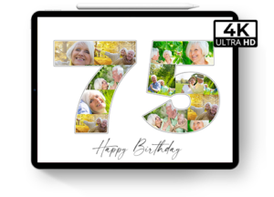 gift grandma birthday number collage ipad