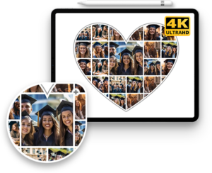 graduation gift heart photo collage ipad