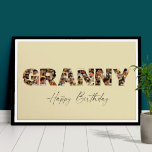 granny letter collage gift