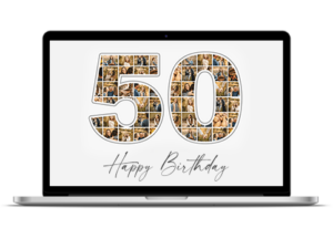 happy 50th birthday collage mac