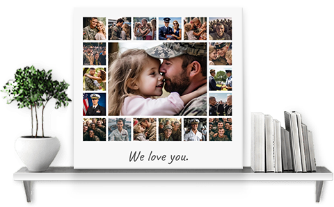 military family appreciation collage