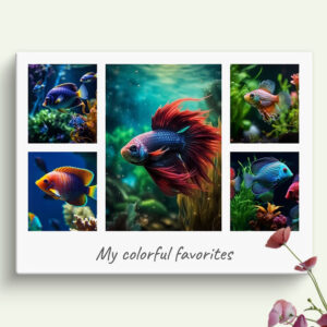 personalized fish photo collage