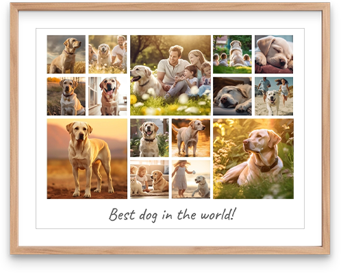 personalized pet photo collage