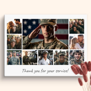 thank you service member photo collage