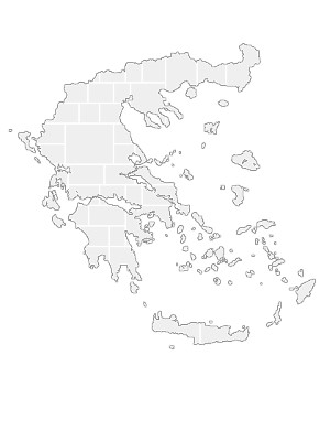 Collage Template in shape of a Greece-Map