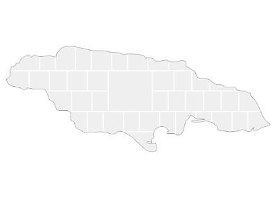 Collage Template in shape of a Jamaica-Map