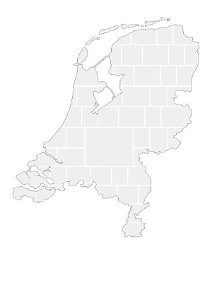 Collage Template in shape of a Netherlands-Map