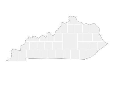 Collage Template in shape of a Kentucky-Map