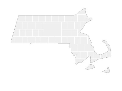 Collage Template in shape of a Massachusetts-Map