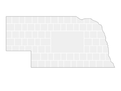 Collage Template in shape of a Nebraska-Map