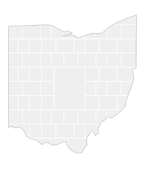 Collage Template in shape of a Ohio-Map