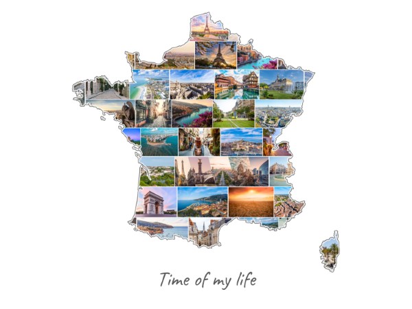 France-Collage filled with own photos