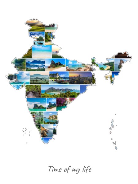 India-Collage filled with own photos