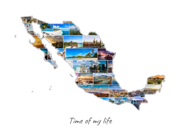 Mexico-Collage filled with own photos