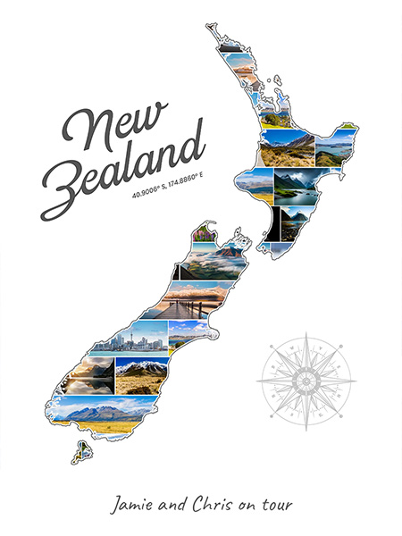 New Zealand-Collage filled with own photos