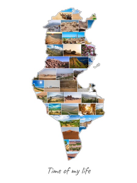 Tunisia-Collage filled with own photos