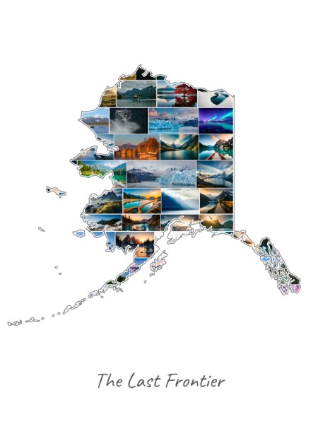Alaska-Collage filled with own photos