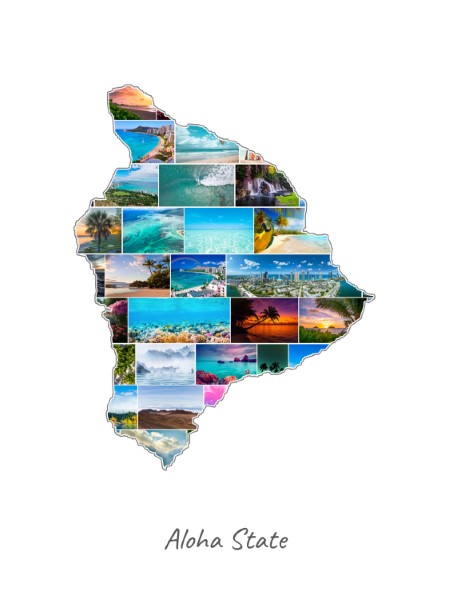 Hawaii-Collage filled with own photos