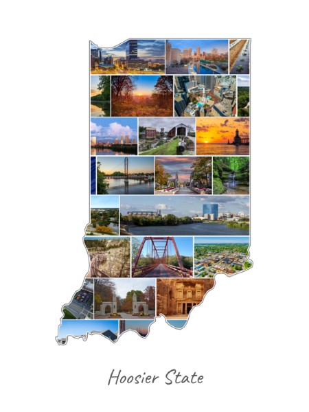 Indiana-Collage filled with own photos