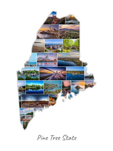 Maine-Collage filled with own photos