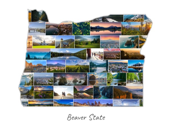 Oregon-Collage filled with own photos
