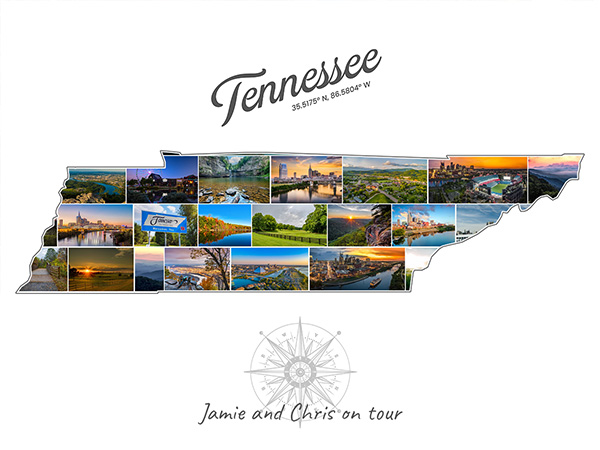Tennessee-Collage filled with own photos