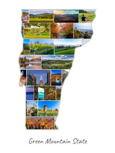 Vermont-Collage filled with own photos