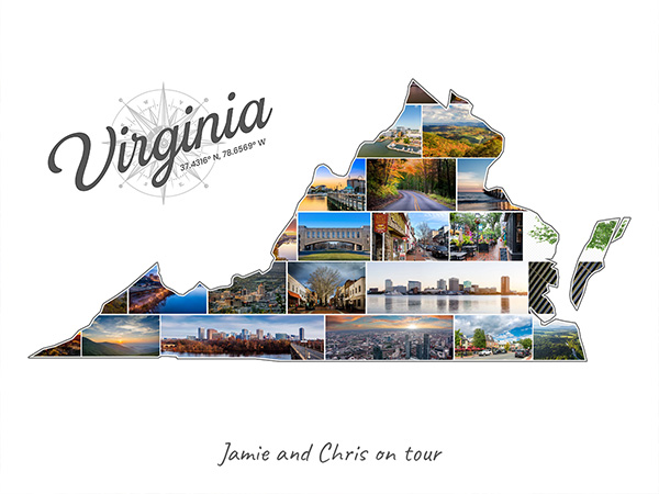 Virginia-Collage filled with own photos