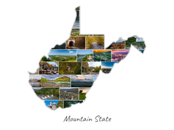 West Virginia-Collage filled with own photos