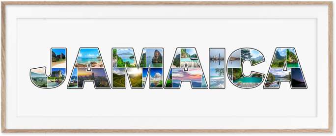 A Jamaica-Collage is a wonderful travel memory
