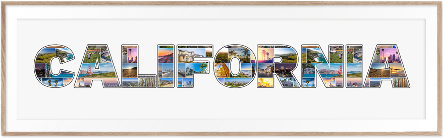 A California-Collage is a wonderful travel memory