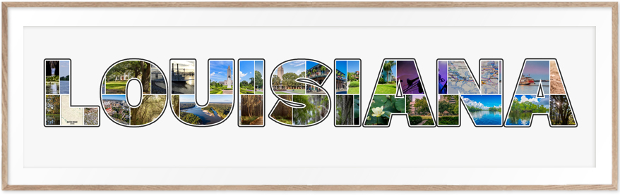 A Louisiana-Collage is a wonderful travel memory