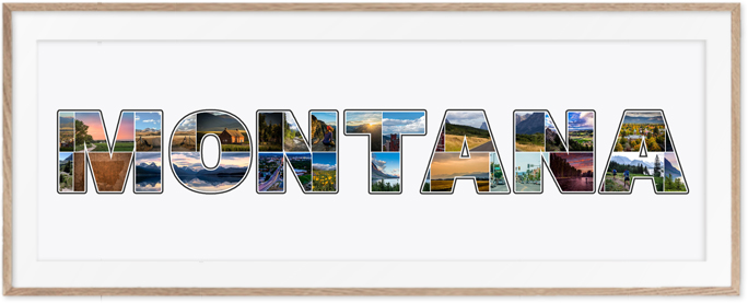 A Montana-Collage is a wonderful travel memory