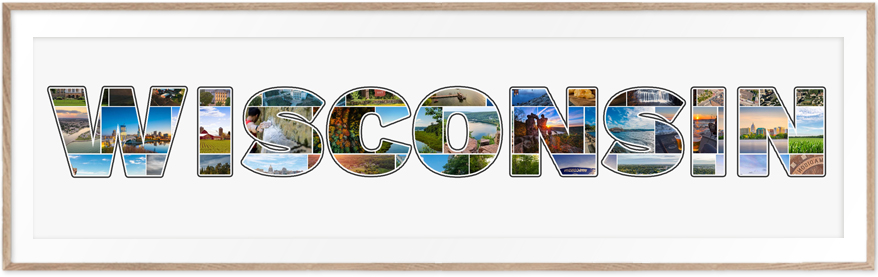 A Wisconsin-Collage is a wonderful travel memory
