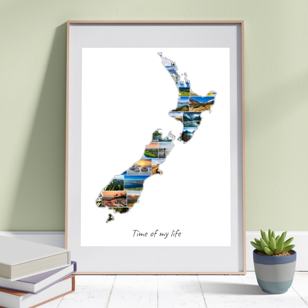 The New Zealand-Collage can be customized