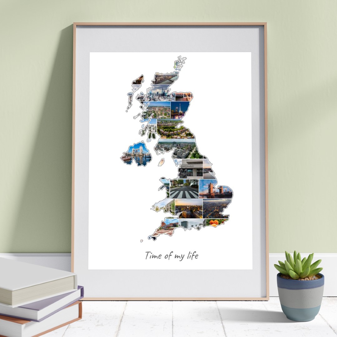 The Great Britain-Collage can be customized