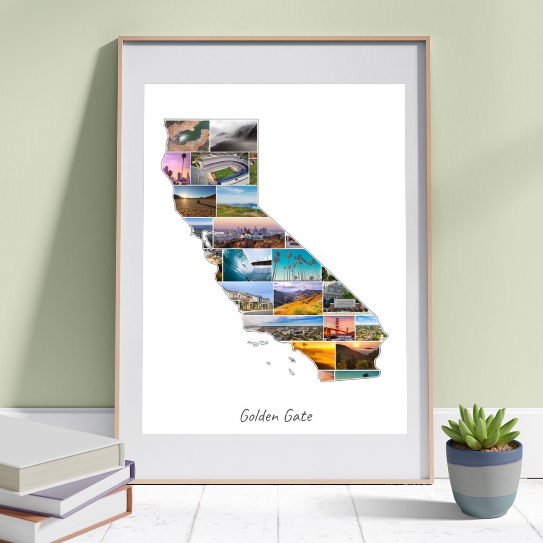 The California-Collage can be customized