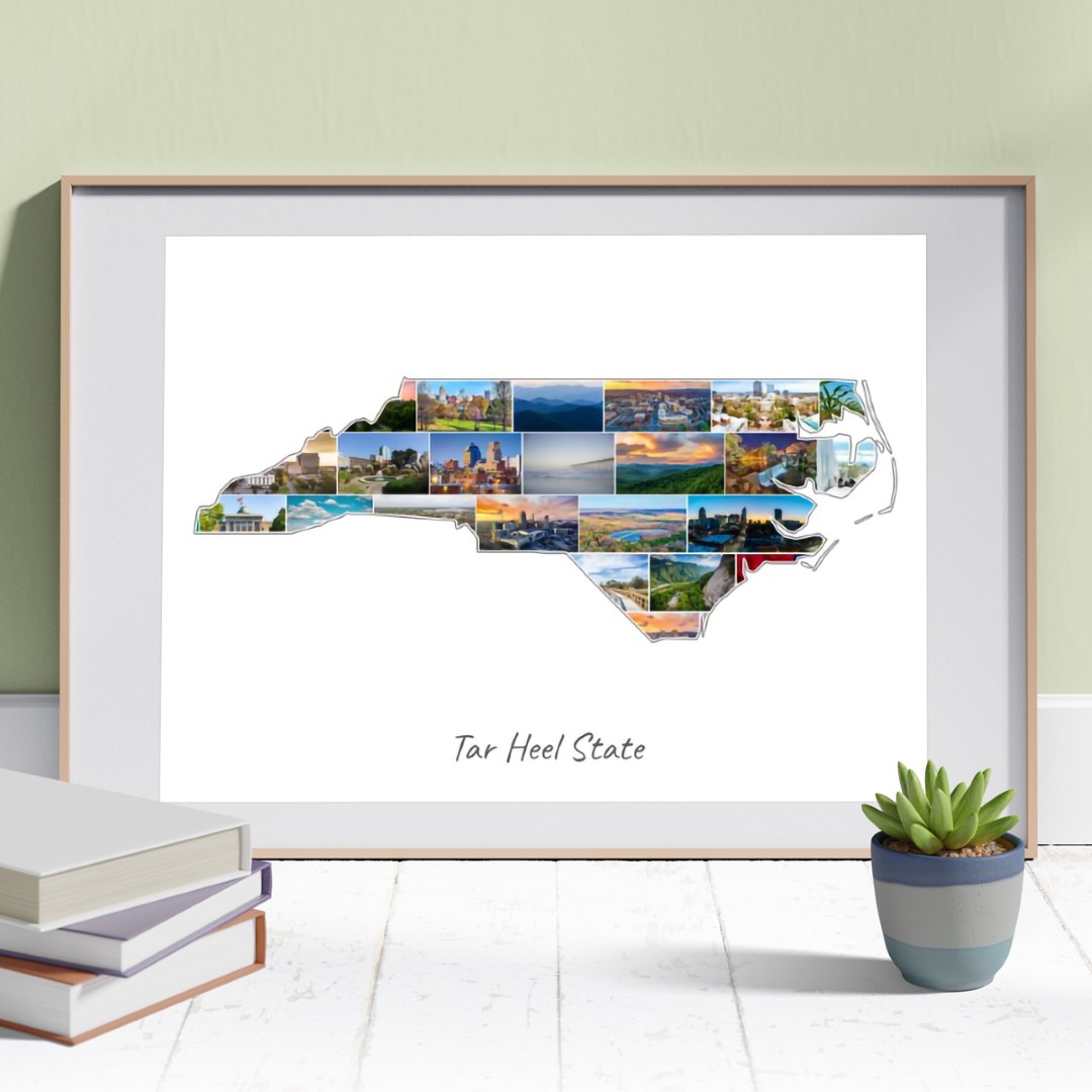 The North Carolina-Collage can be customized
