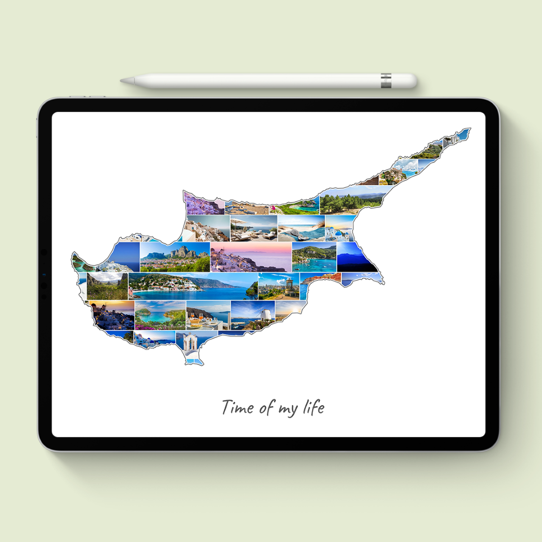 A Cyprus-Collage as digital file on iPad