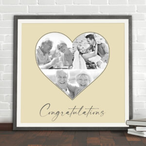 wedding anniversary heart collage